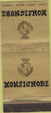 Matchbook Cover - Monsignore New York City WORN 30 Stick