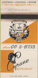 Matchbook Cover - Cyrano Restaurant New York City WORN 30 Strike
