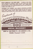 Matchbook Cover - Jets F-100 Super Sabre Lockheed Starfire 40 Strike