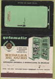 Matchbook Cover - Refrigerators Sao Paulo Brazil Gelomatic 40 Strike