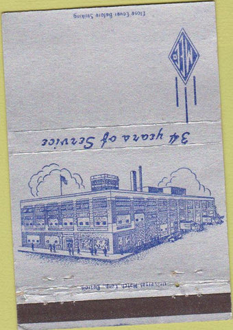 Matchbook Cover - Madison Electric Co Detroit MI 40 Strike