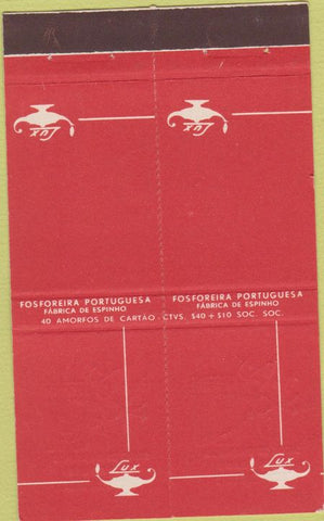 Matchbook Cover - Fosforeira Matches Portugal?  Double Print