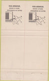 Matchbook Cover - Fosforeira Matches Portugal?  Double Print