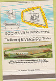 Matchbook Cover - Riverside Tables furniture Fort Smith AR 40 Strike