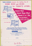 Matchbook Cover - Riverside Tables furniture Fort Smith AR 40 Strike