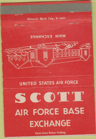 Matchbook Cover - Scott Air Force Base CREASE 40 Strike