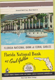 Matchbook Cover - Florida National bank Coral Gables FL 40 Strike