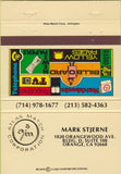 Matchbook Cover - Atlas Match Corp Mark Stjerne Orange CA 40 Strike