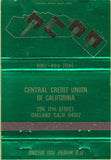 Matchbook Cover - Central Credit Union of CA Oakland CA 40 Strike