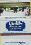 Matchbook Cover - Landmark Restaurant Lounge Santa Maria CA 40 Strike
