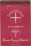 Matchbook Cover - Lawson Army Hospital Atlanta GA postcard 40 Strike