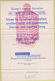 Matchbook Cover - Park Dearborn Hotel Chicago IL 40 Strike