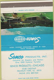 Matchbook Cover - Senco Products Fastener Franklin Park IL 40 Strike