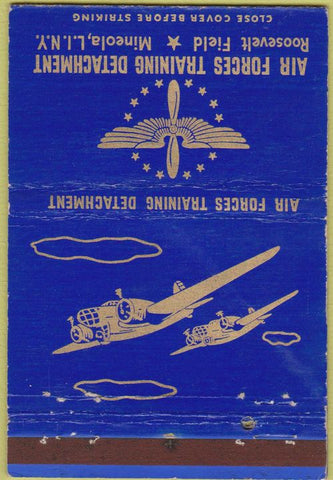 Matchbook Cover - Air Forces Training Mineola LI NY postcard 40 Strike