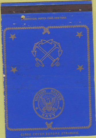 Matchbook Cover - United States Navy postcard 40 Strike