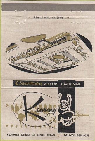 Matchbook Cover - Kearney Hotel Denver CO 40 Strike