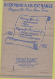 Matchbook Cover - Sheppard Air Force Base TX WEAR 40 Strike