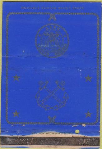 Matchbook Cover - United States Navy postcard WEAR 40 Strike