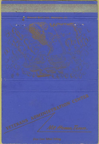 Matchbook Cover - Veterans Hospital Mount Home TN 40 Strike