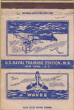 Matchbook Cover - US Naval Training Station New York City WEAR 40 Strike