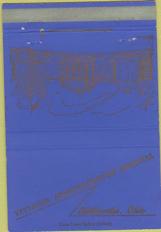 Matchbook Cover - Veterans Hospital Chillicothe OH 40 Strike