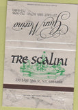 Matchbook Cover - Tre Scalini New York City 40 Strike