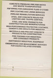 Matchbook Cover - Ameron Pipe Products Monterey CA 40 Strike