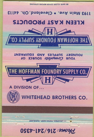 Matchbook Cover - Kleen Kast Foundry Products Cleveland OH 40 Strike