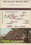 Matchbook Cover - Hotel Restaurant Panorama Nadrin Brussels 40 Strike