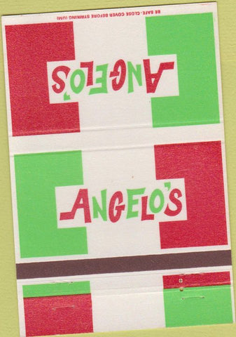 Matchbook Cover - Angelo's Italian Foods Wichita Hutchinson KS 40 Strike