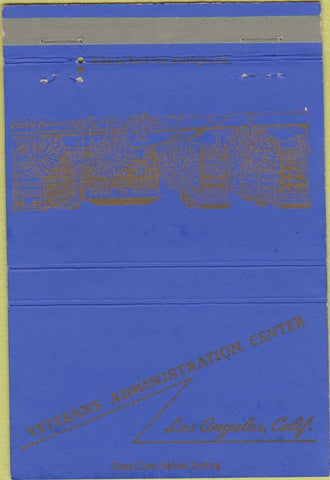 Matchbook Cover - Veterans Hospital Los Angeles CA 40 Strike