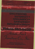 Matchbook Cover - Armin Koch Furniture Milwaukee WI 40 Strike