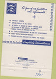 Matchbook Cover - Zaiac Funeral Home Niagara Falls NY 40 Strike