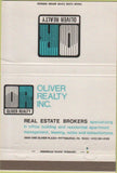 Matchbook Cover - Oliver Realty Pittsburgh PA 40 Strike