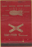 Matchbook Cover - Camp Tyson TN postcard military 40 Strike