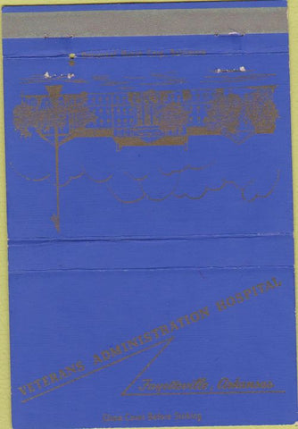 Matchbook Cover - Veterans Hospital Fayetteville AR postcard 40 Strike