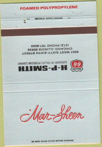 Matchbook Cover - Mar Sheer Polypropylene Phillips 66 Chicago IL oil  40 Strike