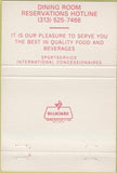 Matchbook Cover - Wolverine Horse Track Livonia MI harness racing 40 Strike