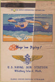 Matchbook Cover - US Navy Air Station Whidbey Island WA Hirohito POOR 40 Strike