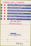 Matchbook Cover - National Life Insurance Jacksonville FL 40 Strike