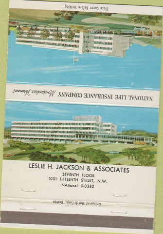 Matchbook Cover - National Life Insurance of Vermont 40 Strike