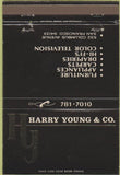 Matchbook Cover - Harry Young Co San Francisco CA TVs HiFi 40 Strike