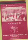 Matchbook Cover - Finney Hospital Thomasville GA Army postcard WEAR 40 Strike
