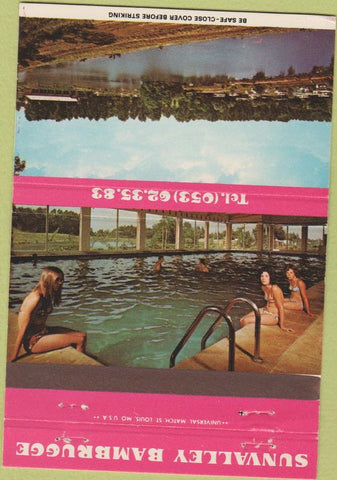 Matchbook Cover - Sunvalley Bambrugge Belgium 40 Strike