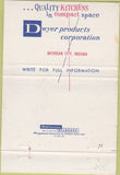 Matchbook Cover - Dwyer Kitchens Speaker Associates Detroit MI 40 Strike