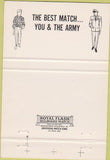 Matchbook Cover - US Army Recruitment Uncle Sam New Orleans LA 40 Strike