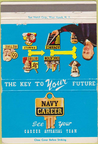 Matchbook Cover - Navy Recruitment 40 Strike