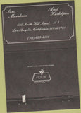 Matchbook Cover - Louvre Jewelry Los Angeles CA 40 Strike