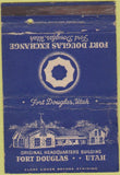 Matchbook Cover - Fort Douglas UT military postcard POOR 40 Strike