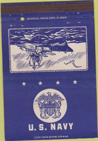 Matchbook Cover - United States Navy 40 Strike